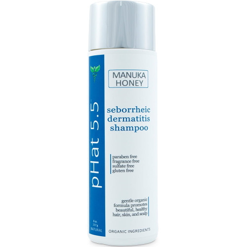 Sulfate Free Shampoo For Seborrheic Dermatitis With Manuka Honey, Coconut Oil And Aloe Vera - Dandruff And Itchy Scalp Treatment - Antifungal Moisturizing Shampoo For Dry Scalp Treatment (16 Oz)