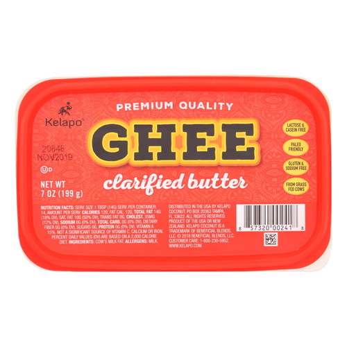 Kelapo - Ghee Clarified Butter - Case Of 6 - 7 Oz