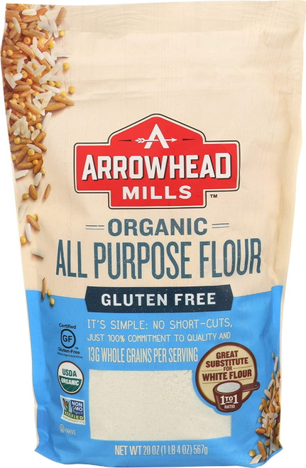Arrowhead Mills Organic All Purpose Flour Gluten Free 20 Oz Pack Of 3