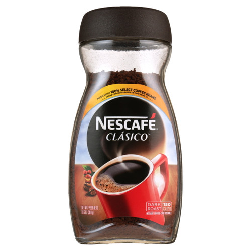 Nescafe Classico, Instant Coffee Cafe Drink, Caffeinated 2 Pack. 10.5 Oz.