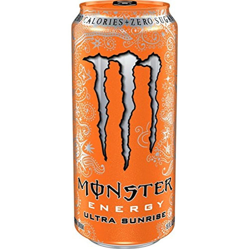Monster Energy Ultra Energy Drinks 6 - 16oz Cans (ultra Sunrise)