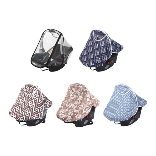 Megawheels Infant Car Seat Weather Shield, Lightweight Waterproof Windproof Infant Carrier Protector Breathable Child Safety Car Seat Baby Stroller Canopy Cover For Baby Infant Child