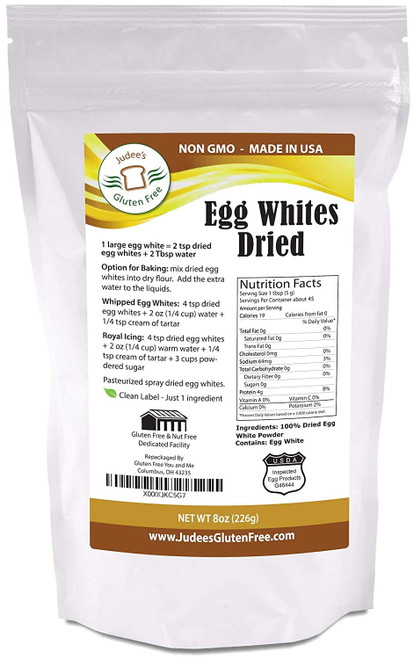 Judee's Gluten Free Dried Egg Whites, 8 Oz