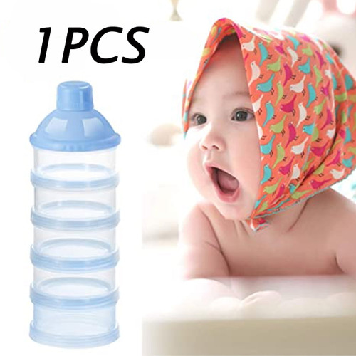 1-pieces 5-layer Stackable Milk Powder Dispenser, Formula Container For Travel, Stackable Storage Container Bpa Free