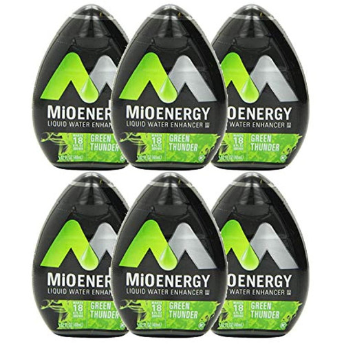 Mio Water Enhancer (green Thunder, Pack Of 6)