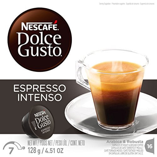 Nescafã‰ Dolce Gusto Coffee Capsules Â– Espresso Intenso Â– 48 Single Serve Pods, (makes 48 Cups)  48 Count