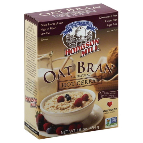 Hodgson Mill Oat Bran All Natural Hot Cereal, 16 Oz (pack Of 12)