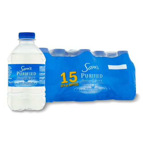 Sam's Choice Purified Drinking Water, 10 Fl Oz, 15 Count Bottles