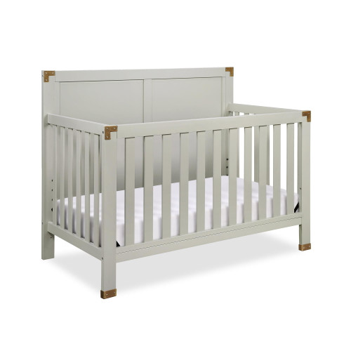 Baby Relax Miles 5-in-1 Convertible Crib For Nursery, Soft Gray