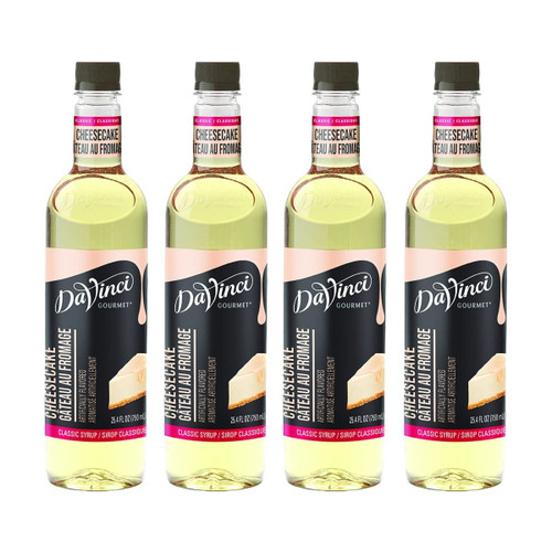 Davinci Gourmet Classics Cheesecake Coffee Syrup, 25.4 Fl Oz (pack Of 4)