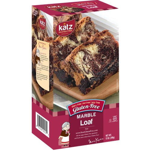 Katz Gluten Free Marble Loaf | Gluten Free, Dairy Free, Nut Free, Soy Free, Kosher | (3 Pack, 12.0 Ounce Each)