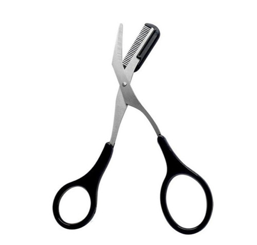Nogis 1 Pcs Professional Precision Trimmer Eyebrow Shear Scissors Hair Remover With Eyebrow Comb And Non Slip Finger Grips For Men