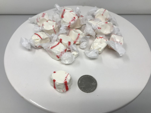 Peppermint Candy Cane Flavored Taffy Holiday Christmas Candy Candycane 1 Pound