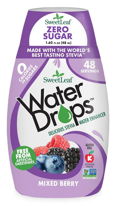 Sweetleaf Waterdrops, Mixed Berry, 1.62 Fl Oz (pack Of 3)