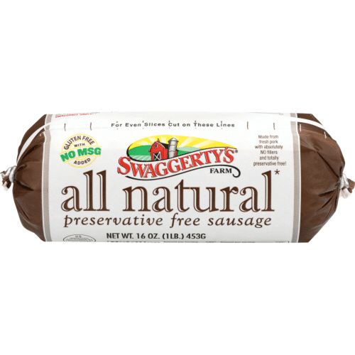 (pack Of 12) Swaggerty's All Natural Sausage Roll, 16oz,