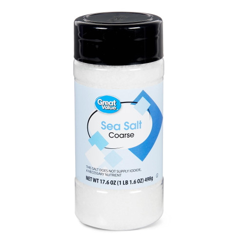 Great Value Coarse Sea Salt, 17.6 Oz
