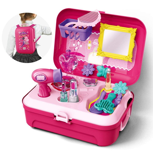 Girls Pretend Play Makeup Set For Children, Kids Make It Up For Little Girls Princess Toys For Toddlers Girl 2 3 4 5 6 Year Old