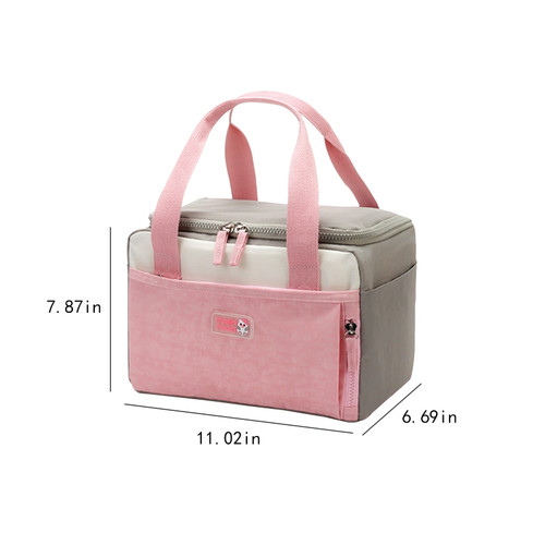 Loopsun Organization And Storage Breast Pump Bag Tote With Cooler Compartment For Breast Pump, Cooler Bag, Breast Milk Bottles And More, Double Layer Pumping Bag For Working Moms