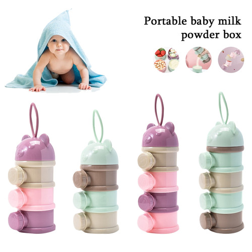 Baby Formula Dispenser Travel, Portable Frog Formula Container, Non-spill Stackable Bpa Free Baby & Kids Snack Containers By Aousthop