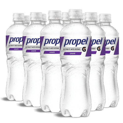 Propel, Grape, Zero Calorie Water Beverage With Electrolytes And Vitamins Cande, 24 Fl Oz (pack Of 12)