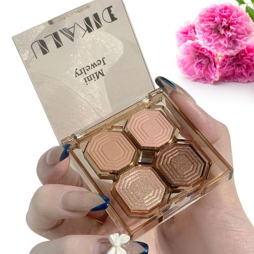 Lacyie Glitter Eyeshadow Palette 4 Colors Sparkle Shimmer Eye Shadow Highly Pigmented Long Lasting Makeup Set Make Up Matte Shimmer All In One High Pigmented Metallic Sparkle Pallet Capable