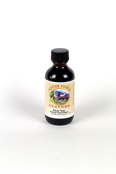 Bacon Type Extract, Natural Flavor Blend - 2 Fl. Oz. Glass Bottle