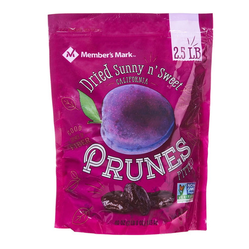 Member S Mark Dried Sunny N' Sweet California Prunes Pitted (40 Oz.)