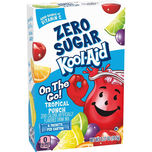 Kool-aid Sugar-free Tropical Punch On-the-go Powdered Drink Mix - 6 Packets