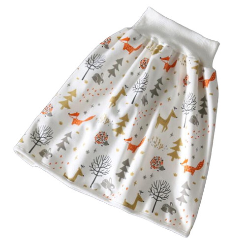 Julying Sleeping Bed Pad Mattres Baby Waterproof Cotton Training Pants Portable Newborn Cloth Colorful Animal Print Diaper Skirt