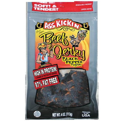Ass Kickin’ Black Pepper Beef Jerky