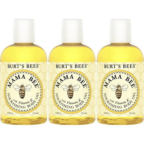 Burt's Bees Mama Bee Nourishing Oil With Vitamin E, 4 Fl Oz (pack Of 3)
