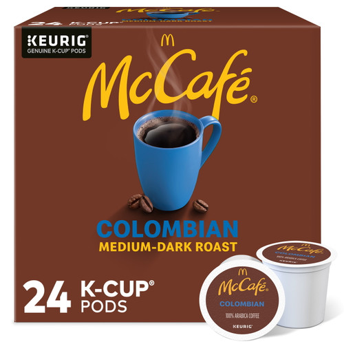 Mccafe Colombian K-cup Coffee Pods, Medium-dark Roast, 24 Count For Keurig Brewers