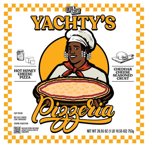 Deep Cuts - Lil Yachty Hot Honey Cheese, Seasoned Rising Crust Pizza, 26.5oz (frozen)