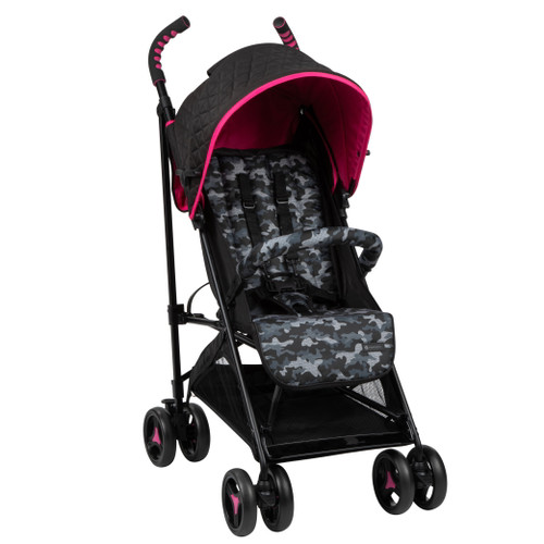 Monbebe Breeze Lightweight Compact Baby Stroller - Pink Camo