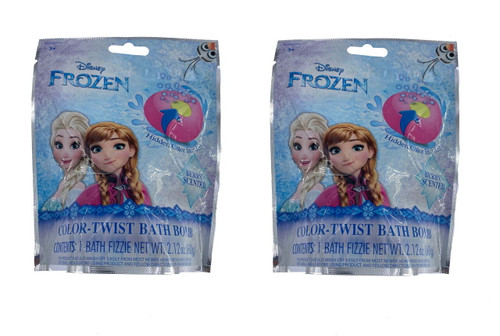 2 Pack Disney Frozen Color Twist Bath Bomb