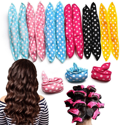 Hair Rollers Night Sleep Foam Hair Curler Rollers Flexible Soft Pillow Hair Rollers Diy Sponge Hair Styling Rollers Tools (12 Pcs)