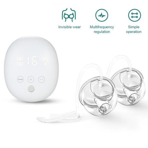 Yeacher Double Electric Wearable Breast Pump Silent Invisible Hands Free Breast Pump 24mm Flange