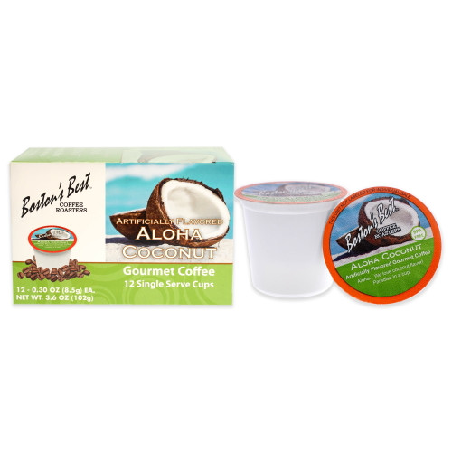 Aloha Coconut Gourmet Coffee By Bostons Best For - 12 Cups Coffee
