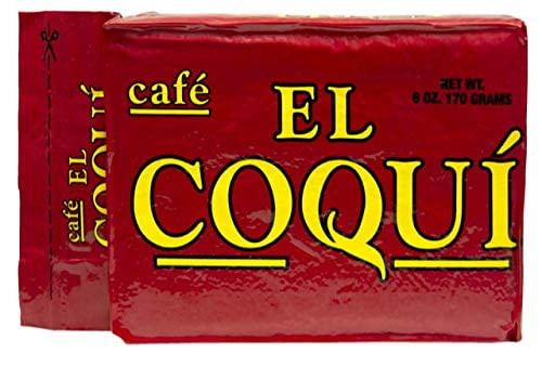 Dark Roast Espresso Ground Coffee - From Cafe El Coqu­. (6 Oz) Premium Puerto Rican Style Ground Coffee, Vacuum Pack