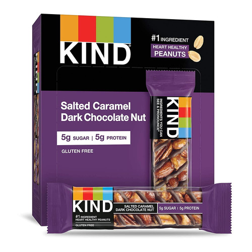 Kind Bars, Salted Caramel & Dark Chocolate Nut, Gluten Free, 12 Count