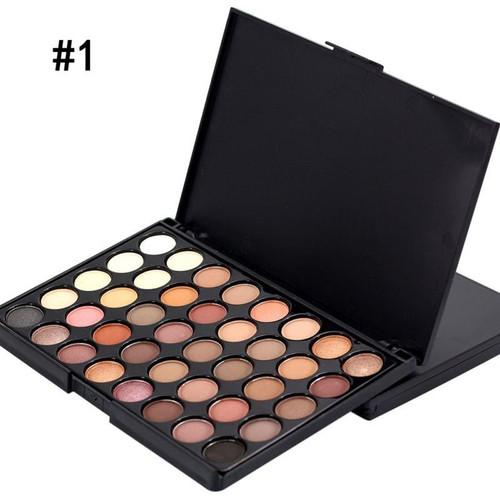Profusion Cosmetic 40 Colors Makeup Eye Shadow Matte Pigment Eyeshadow Palette, Bold And Bright Collection