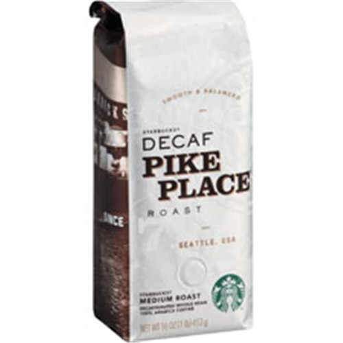 Starbucks, Sbk12411945, Pike Place Decaf Whole Bean Coffee, 1 Each