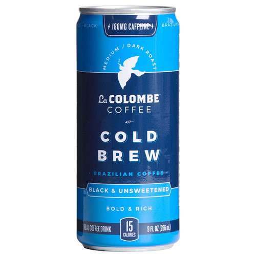 La Colombe Cold Brew Coffee, Brazilian Medium Roast, Single Origin, Made With Real Ingredients, No Sugar Added, Pure Black Coffee Grab And Go, 9 Fl Oz, Pack Of 12