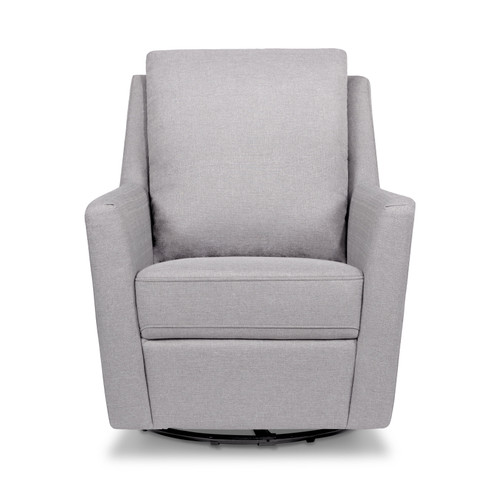 Davinci Nova Pillowback Swivel Glider In Misty Grey