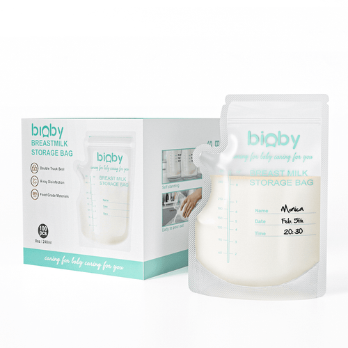 Bioby 100 Count Breast Milk Storage Bags Bpa Free 240ml/8oz