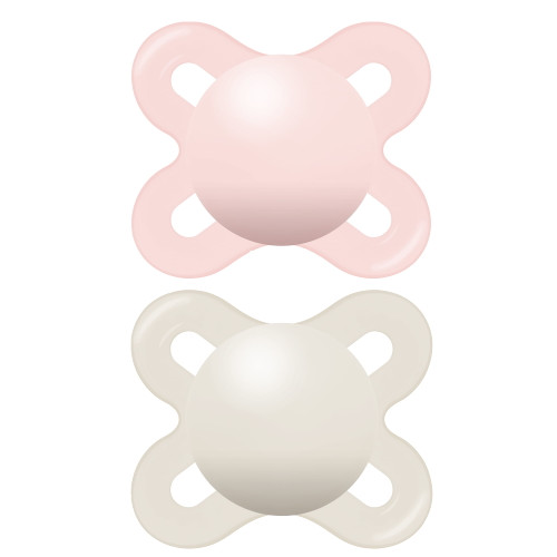 Mam Start Matte Newborn Pacifier, 0-3 Months, Girl, 2 Pack