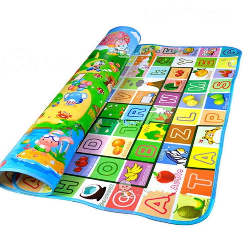 Sunisery Foldable Baby Animal Alphabet Play Mat Double Sided Soft Foam Toys