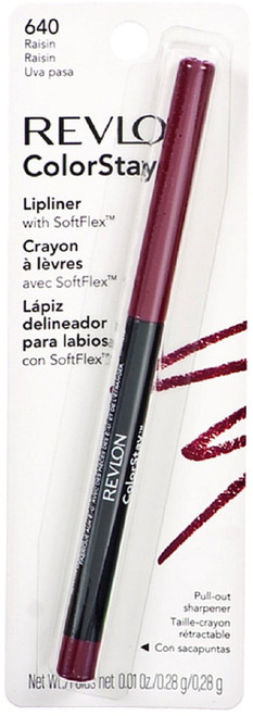 Revlon Color Stay Lip Liner With Softflex, Raisin [640] 1 Ea (pack Of 3)