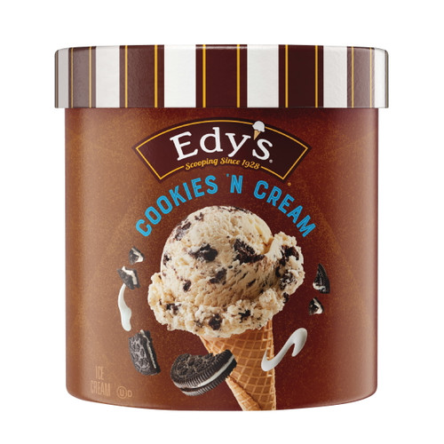 Edy's/dreyer's Cookies 'n Cream Ice Cream, 1.5 Quarts
