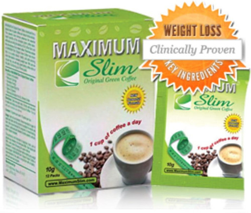 Maximum Slim Original Green Coffee Powder, 12 Ct